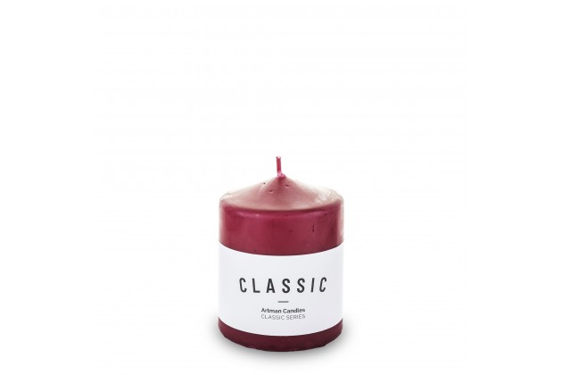 Pl Bordo Świeca K Classic Mat Walec Mały Fi8