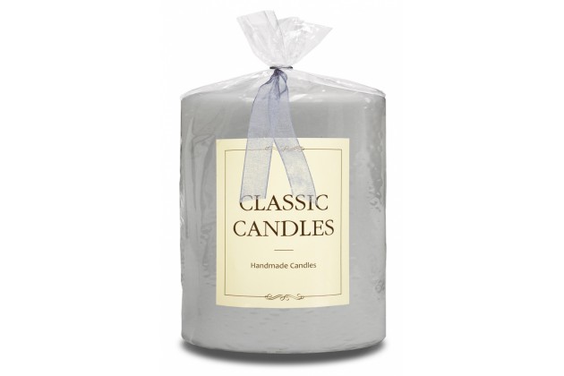 Pl Szary Świeca Classic Candles Walec Mały