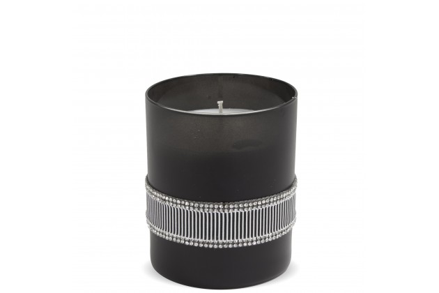 Pl Czerń Świeca Crystal Szkło Black