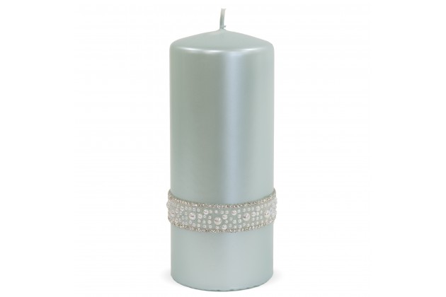 Pl Miętowy Świeca Crystal Opal Walec Duży