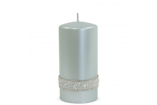 Pl Miętowy Świeca Crystal Opal Walec Średni